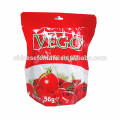Pâte de tomate d&#39;emballage de sachet de Vego double concentrée et biologique pour l&#39;Afrique